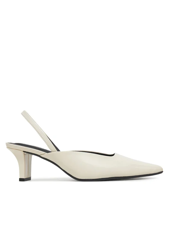 Calvin Klein Sandali Heel Mule Pump 50 - Lth HW0HW02551 Beige